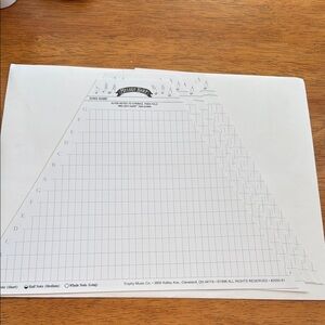 Melody Harp Song Cards – Manuscript Packet Six double sided blank sheets NEW